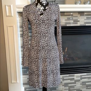 Michael Kors Snow Leopard Dress Size S